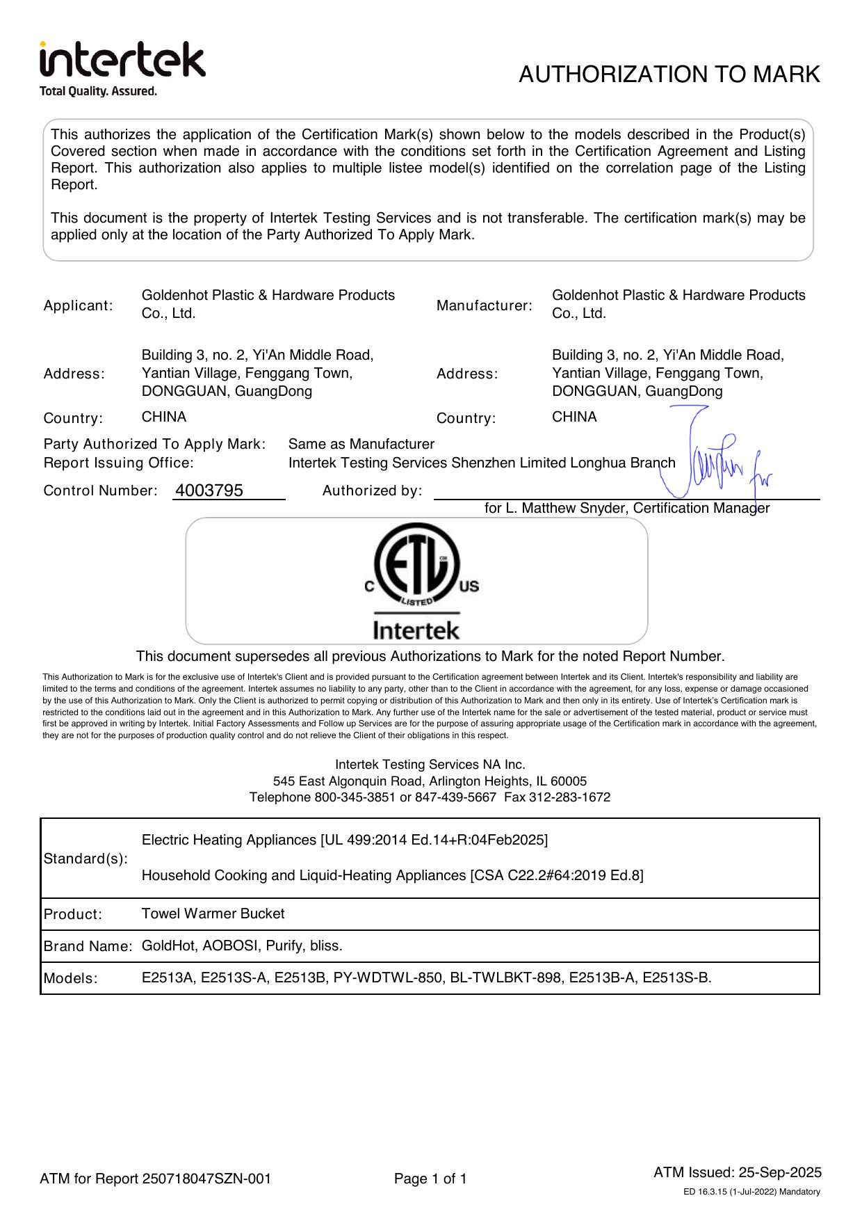 ETL certificate preview