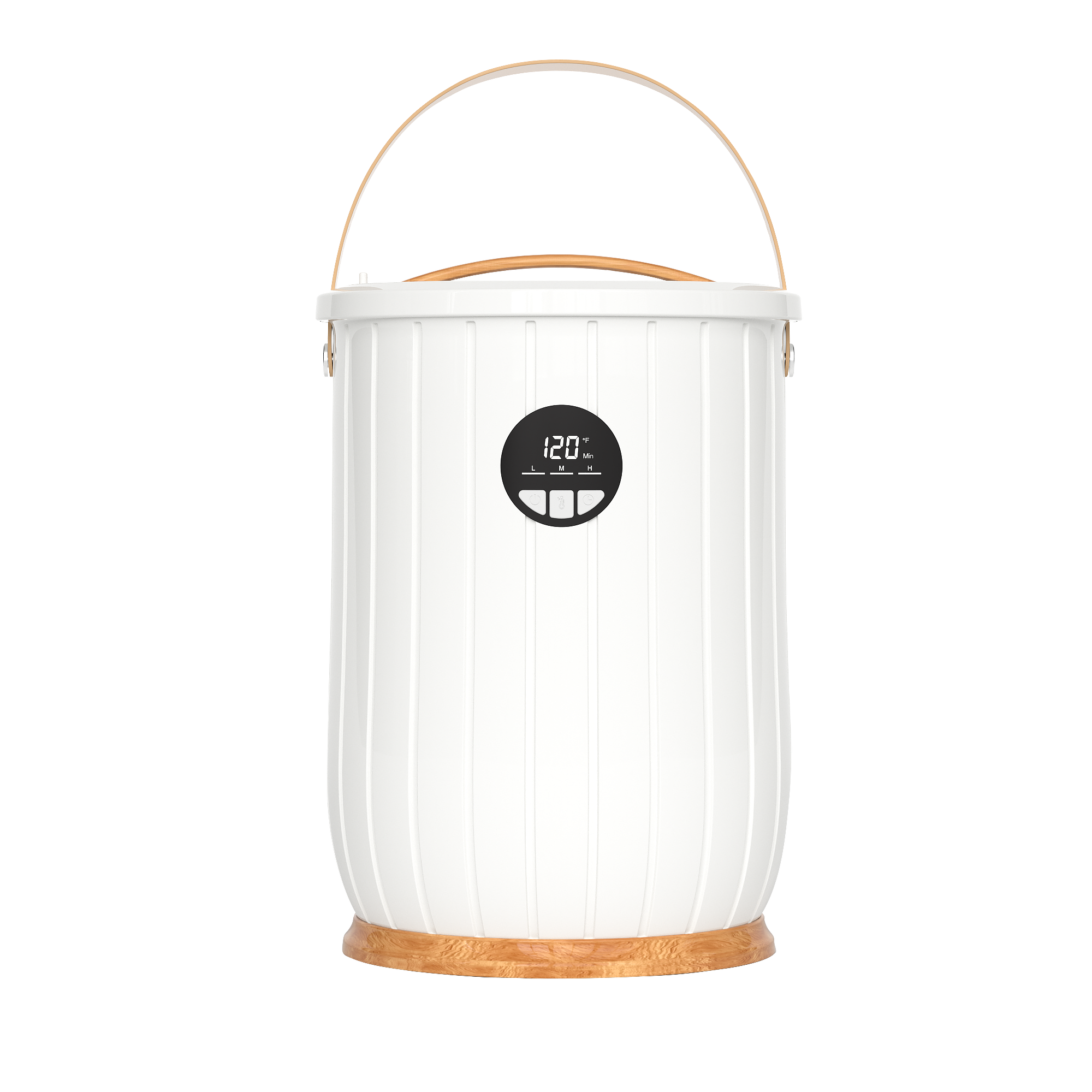 2513B · The Signature · 20 L Towel Warmer Bucket — The electric towel warmer, refined. · GoldHot electric towel warmer