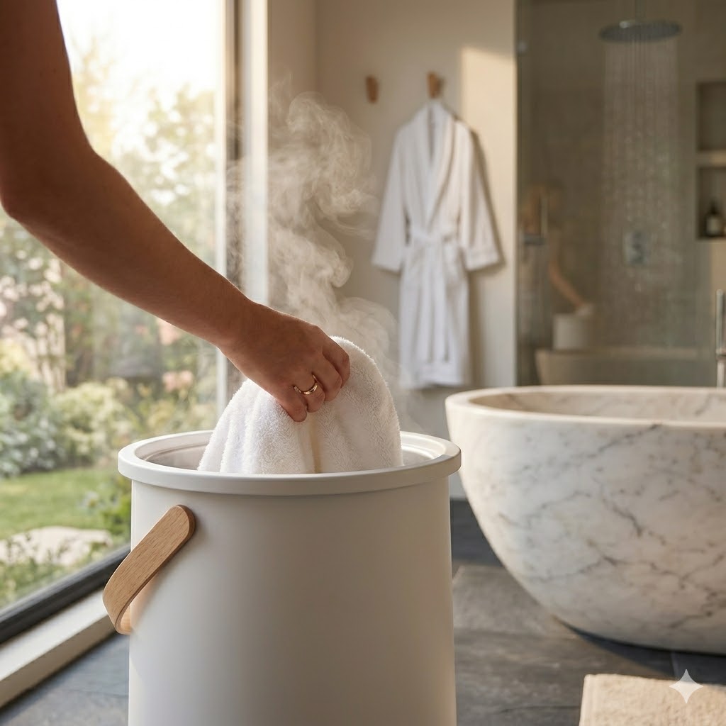 How to Use an Electric Bucket Towel Warmer: 7 Steps